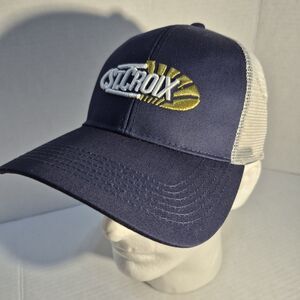 St Croix Fishing Hat Blue White Mesh Trucker Snapback Cap Mens Adjustable